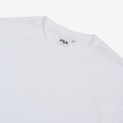 Fila Logo Tape - Miesten Poolopaita - Valkoinen | FI-47054